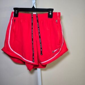 Nike Running Dri-Fit Shorts Women's Size M Red Silver Trim Athletic‎